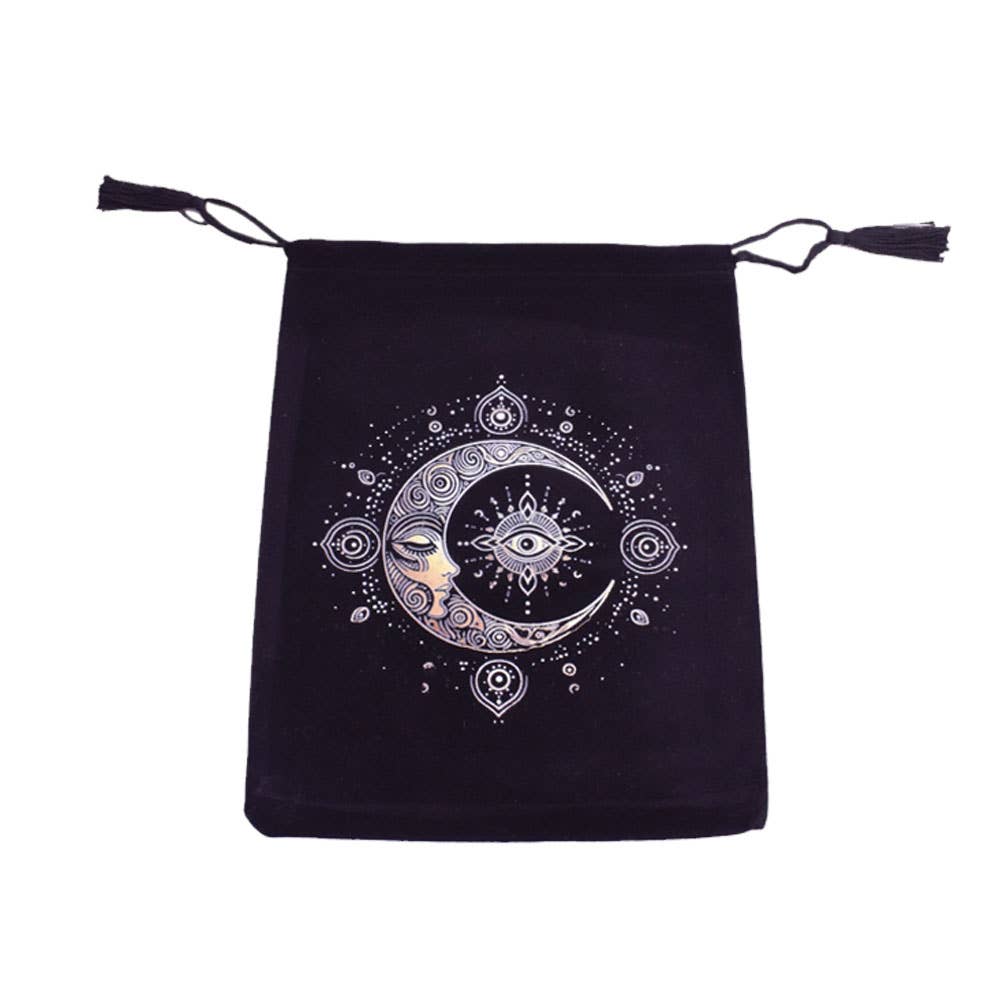 Velvet Tarot Card Bag - Celestial Protection