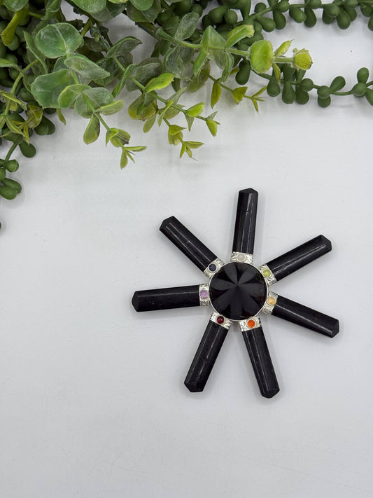 Black Tourmaline 7-Point Energy Generator