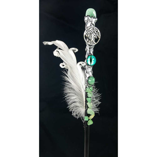 Magic Wand - Green Aventurine Blue Dragon Eye & Tree (Each)