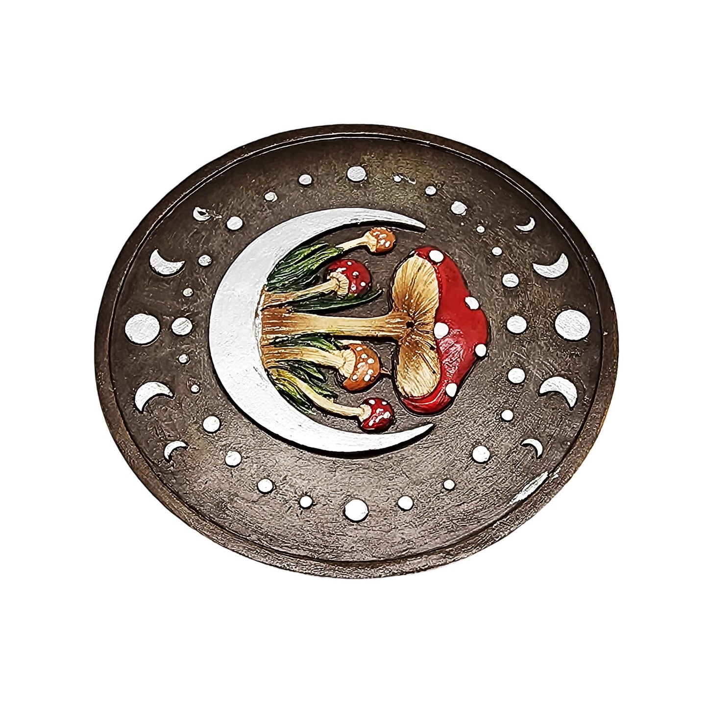 Round Mushroom/Moons Incense Burner