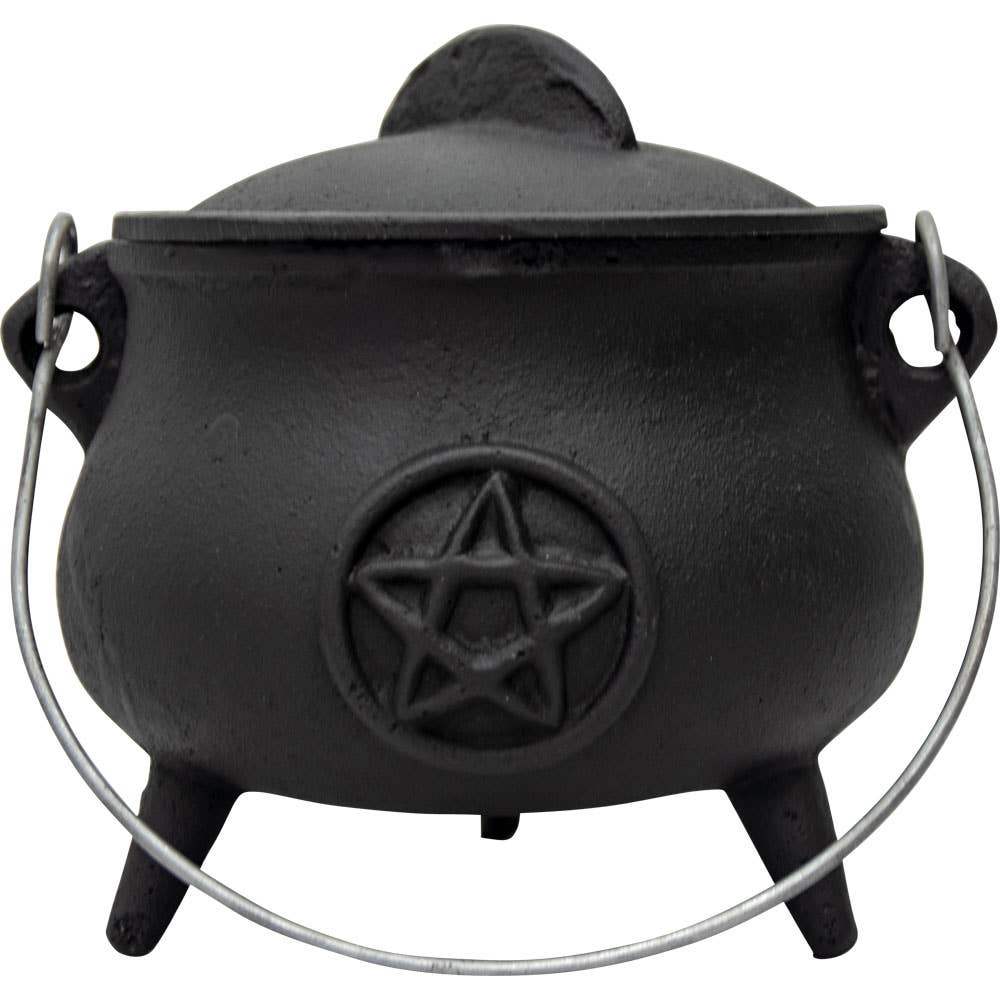 Cast Iron Cauldron Big 5.5in Pentacle (Each)