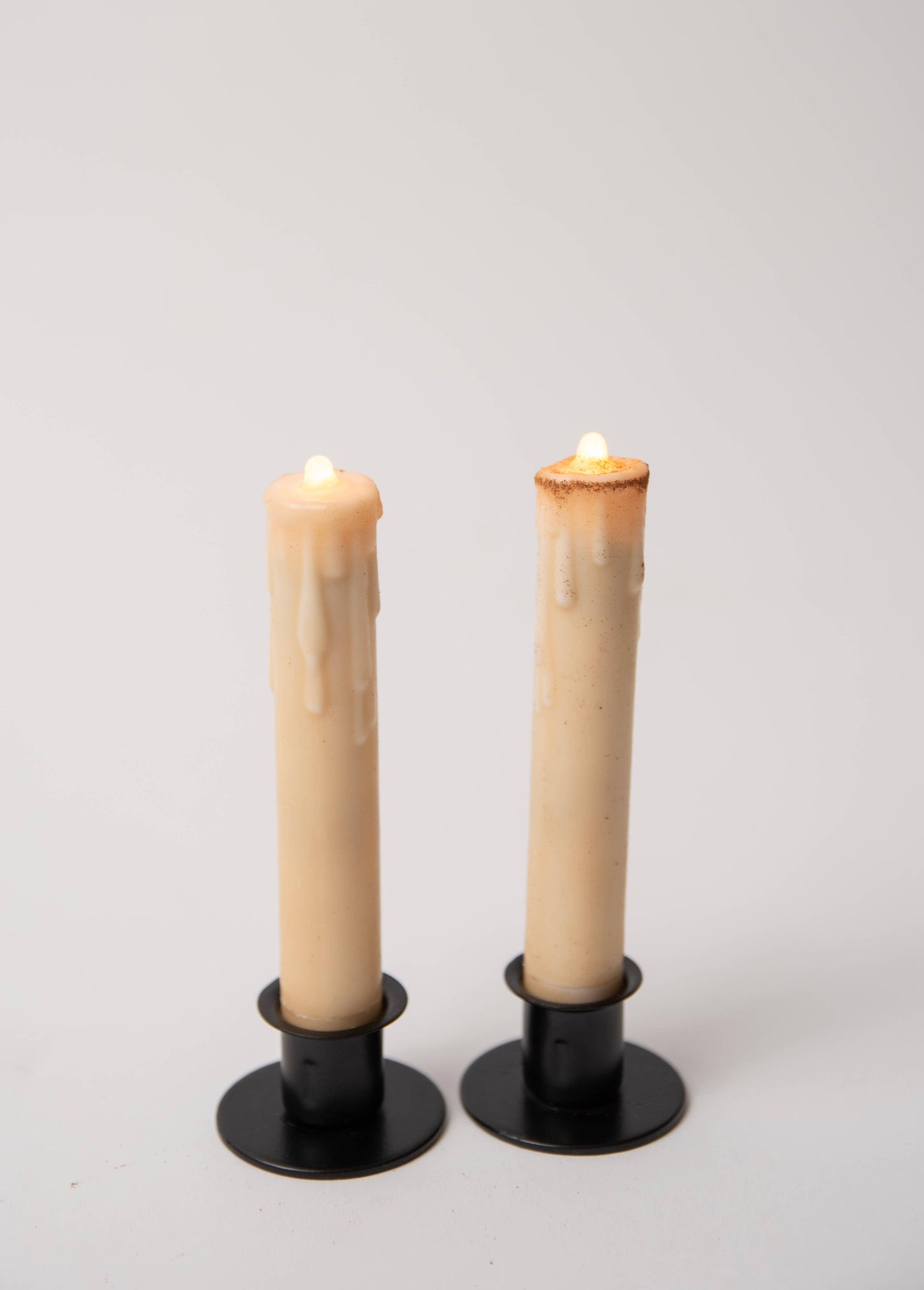 4 inch Battery Operated LED Timer Taper Candles