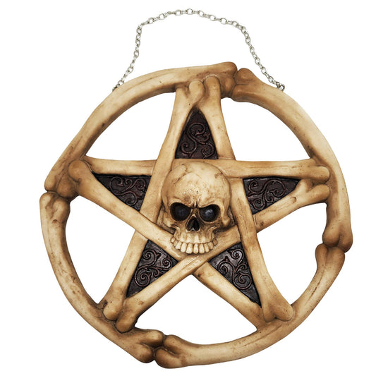 Skull Pentagram Wall Plaque