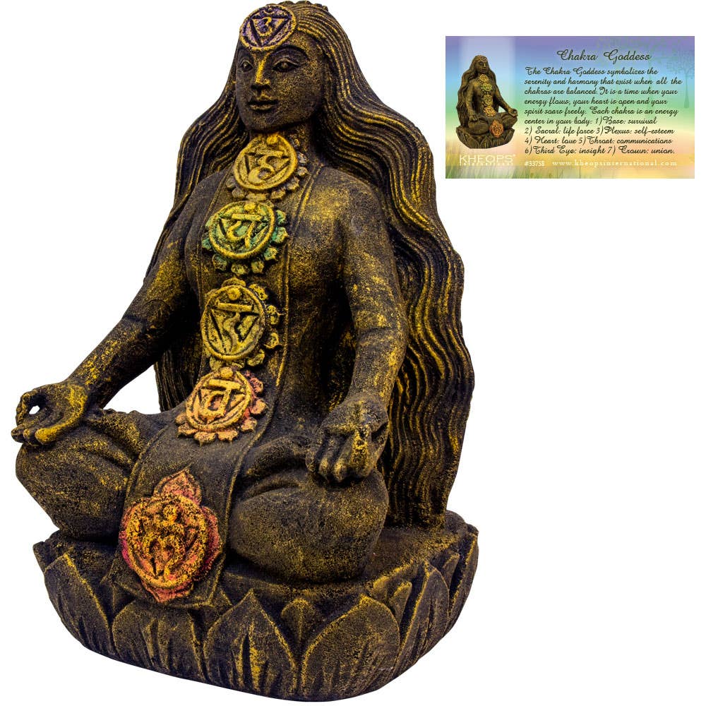 Volcanic Stone Statue - Chakra Goddess (Each)