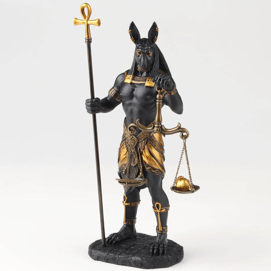 Anubis Holding Ankh and Scale