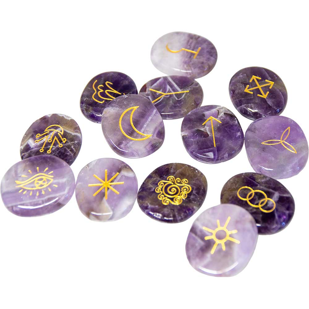 Witches' Rune 13 Piece Set - Amethyst