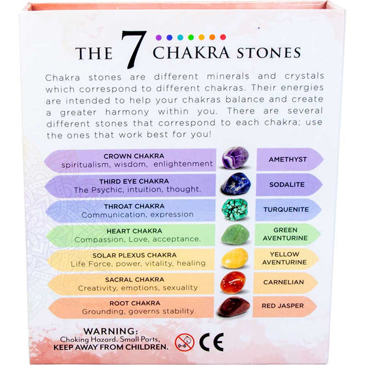 7 Chakra Stone Meditation Kit w/ Gift Box (Each)