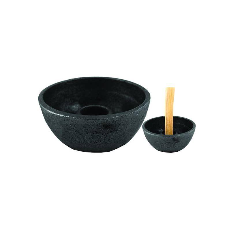 Cast Iron Palo Santo Burner - Triple Moon (4 in.)