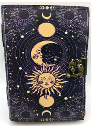 Leather Journal - 6"x8" - Sun & Moon
