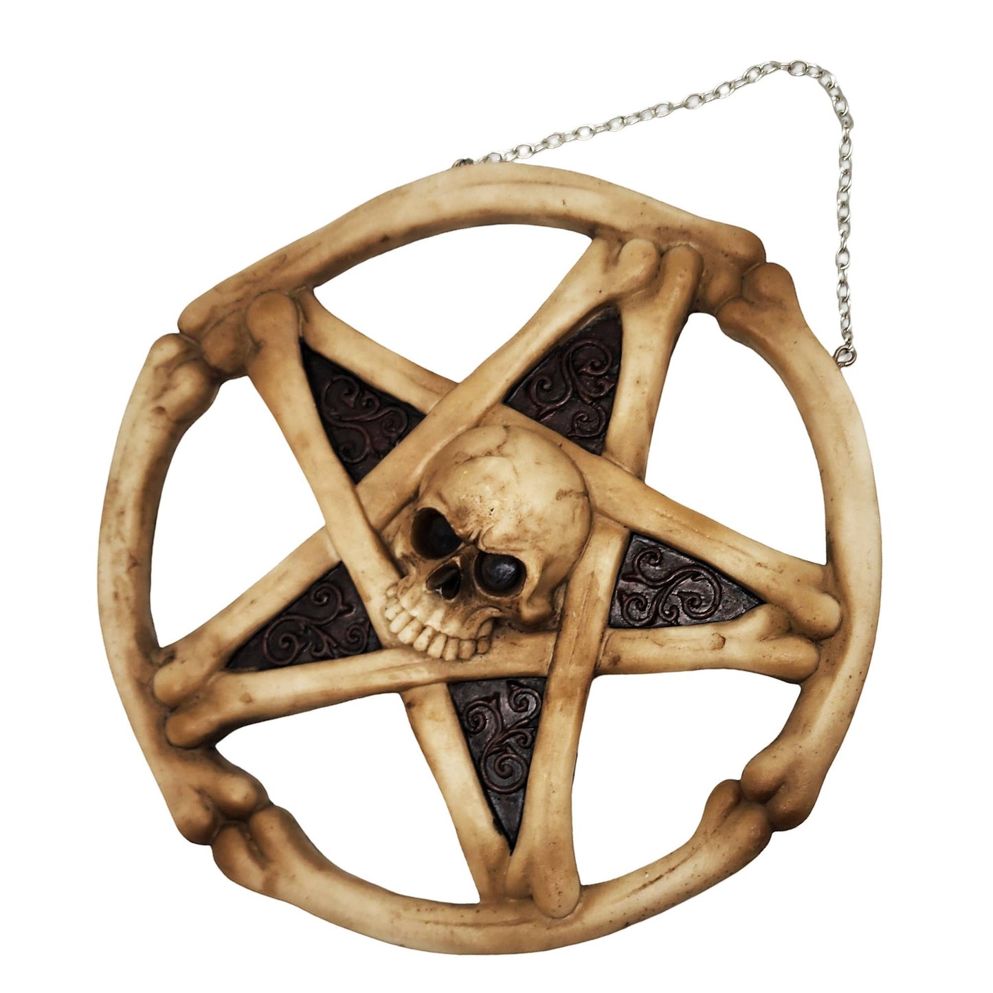 Skull Pentagram Wall Plaque
