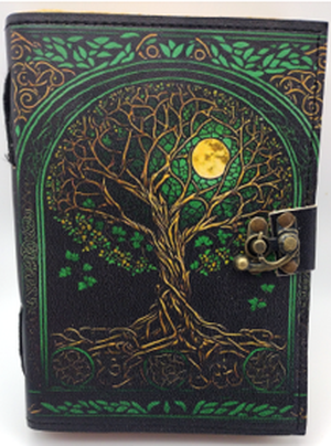 Leather Journal - 6"x8" - Mystic Tree of Life