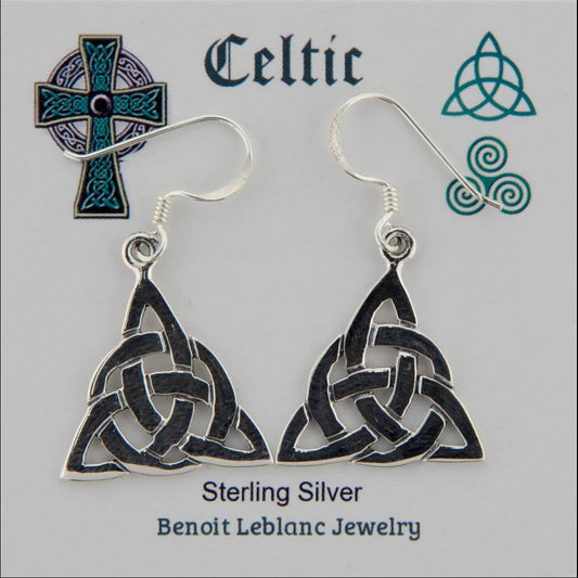 Traditional Triquetra Celtic Earrings