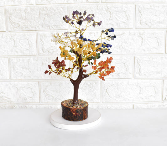 300 Chips Gemstone Tree | 7 Chakra | Healing Crystal Tree