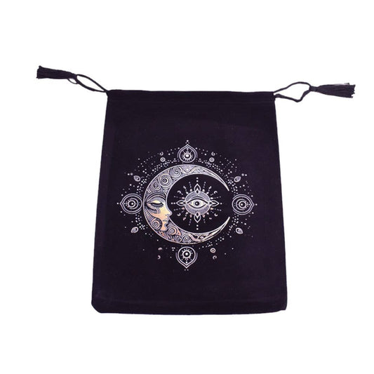 Velvet Tarot Card Bag - Celestial Protection