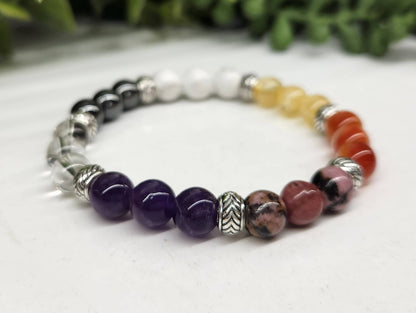 MENOPAUSE RELIEF SUPPORT - Stretchable Bracelet 8MM, 7.5"L