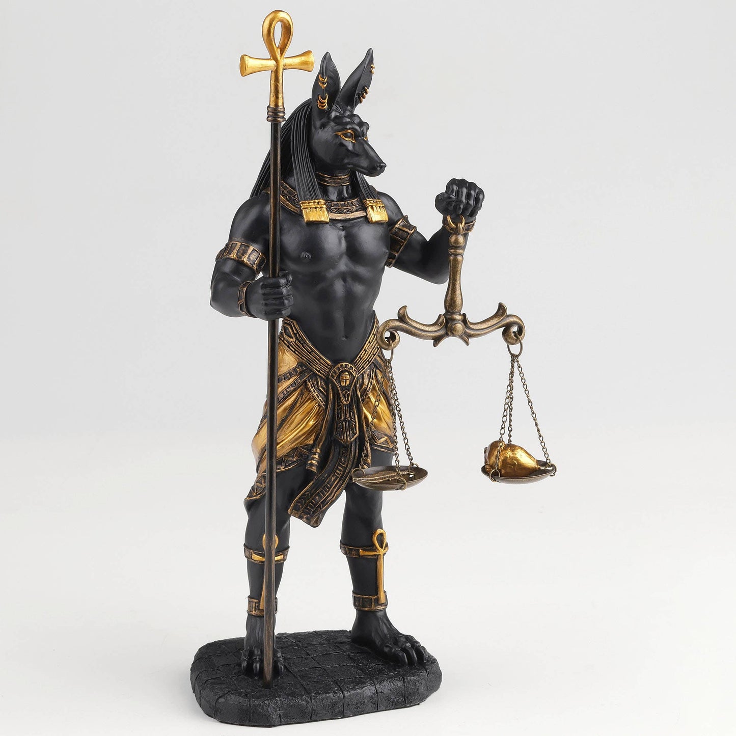 Anubis Holding Ankh and Scale
