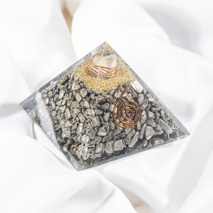 Orgone Pyramid | Pyrite | Healing Crystal | Gemstone Pyramid