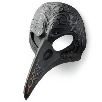 5 1/2 Inches Patterned Crow Beak Mask Wall Plaque