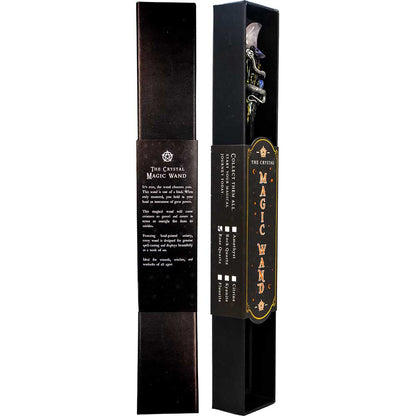 Magic Wand w/ Gift Box - Rose Quartz Moon & Snake (Each)