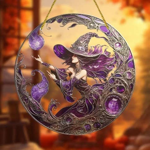 Acrylic Suncatcher - Purple Fairy