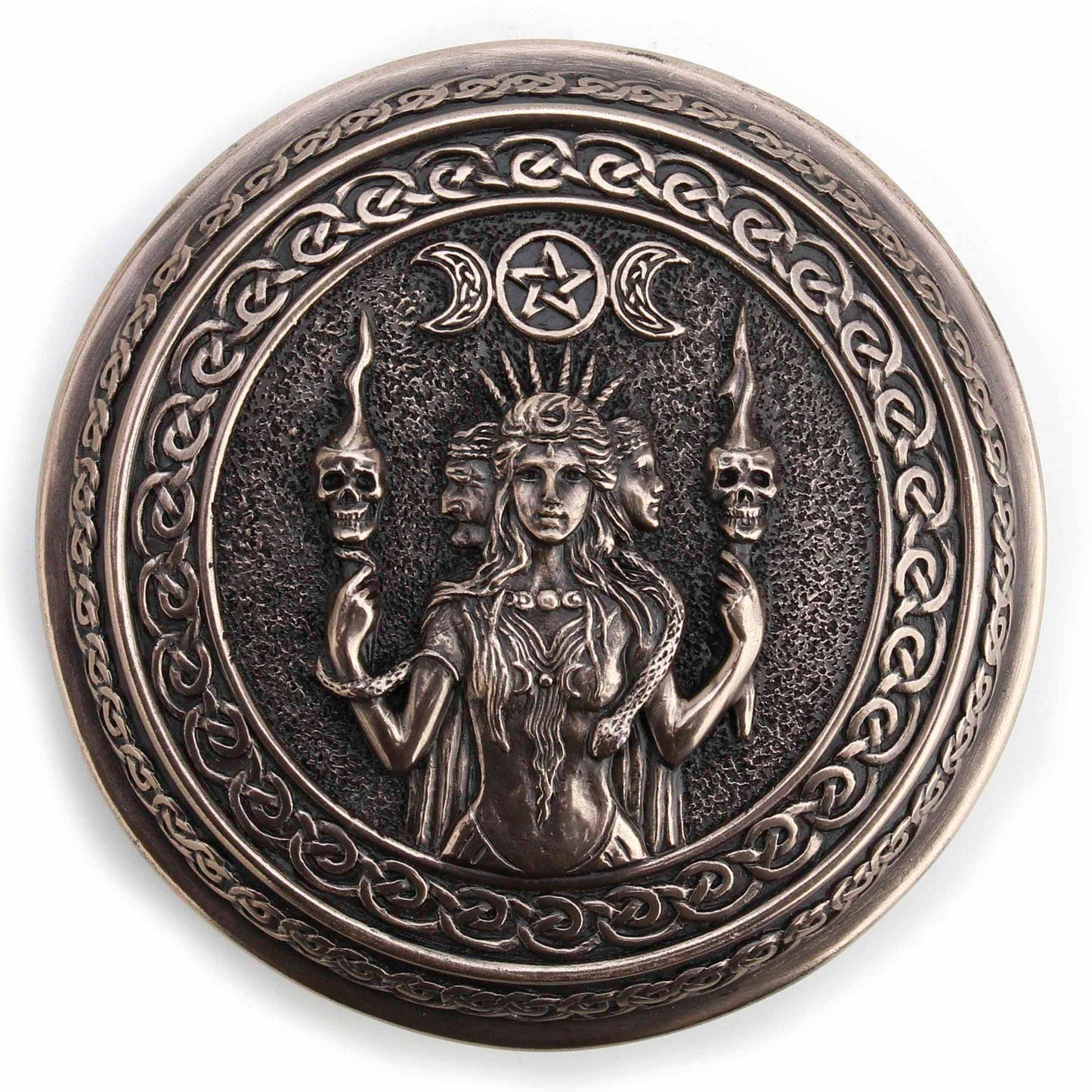 2 1/8 Inches Hecate Goddess Of Chthonic Trinket Box CCB