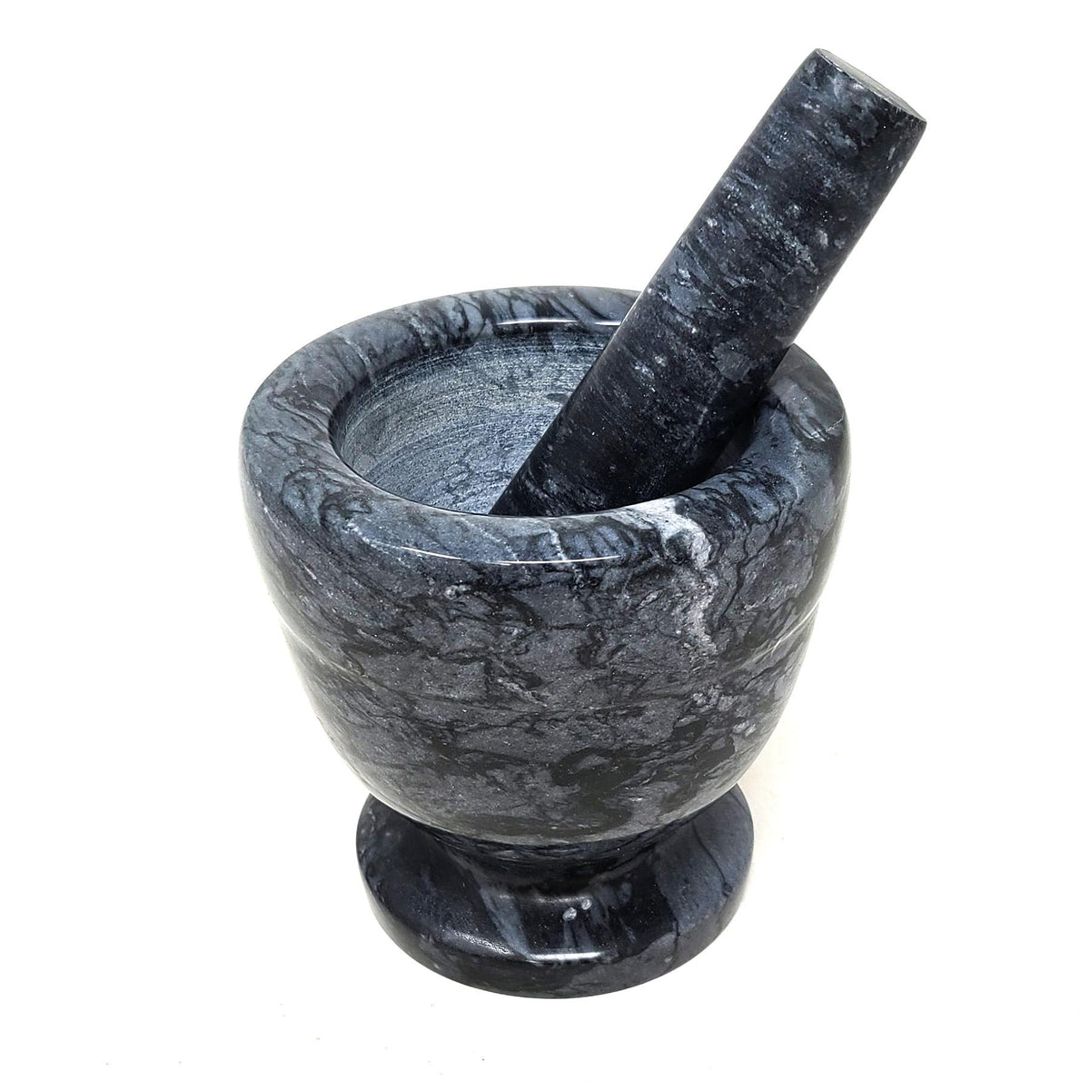 Black Marble Mortar & Pestle