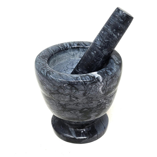 Black Marble Mortar & Pestle