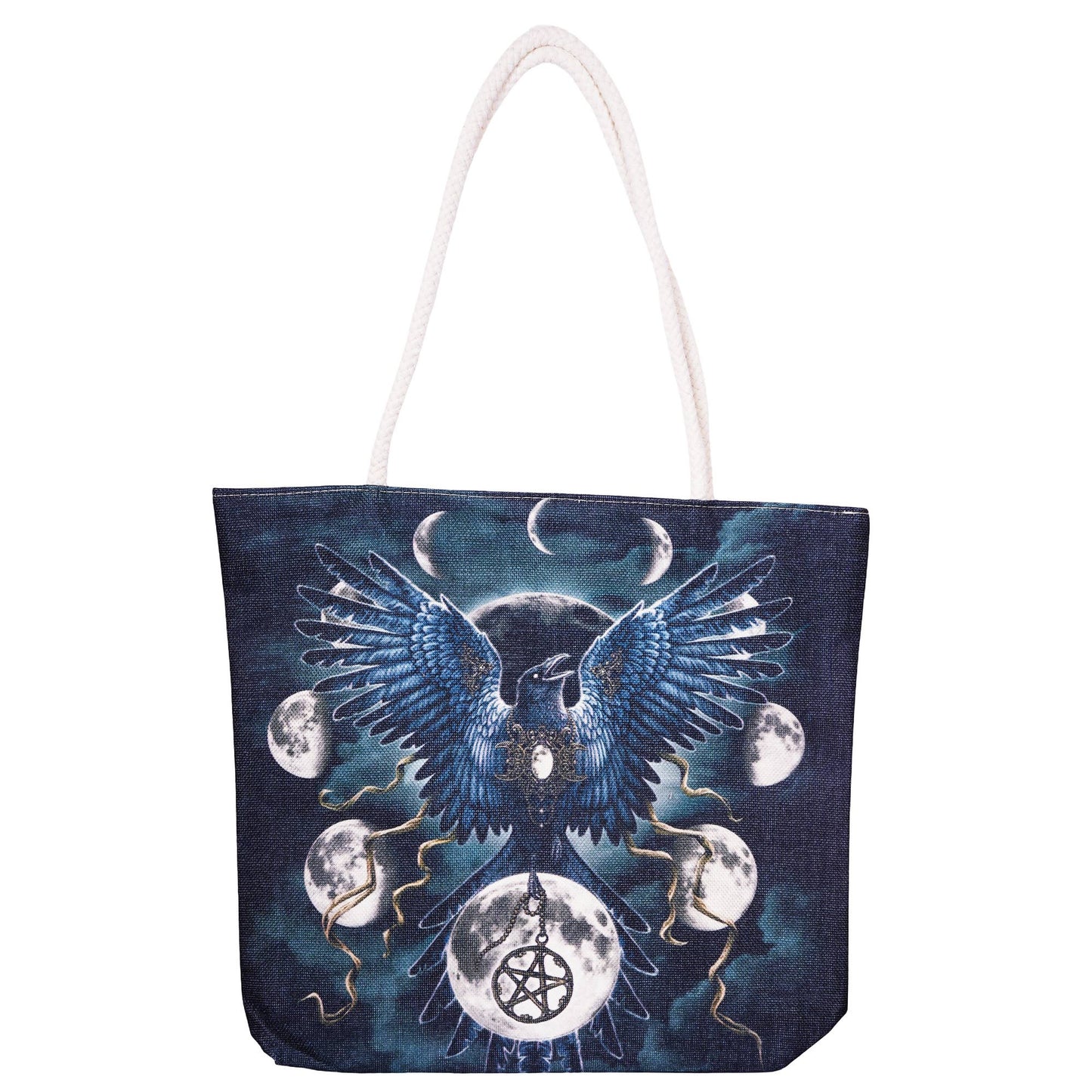 Sinister Wings Techno Jute Tote Bag