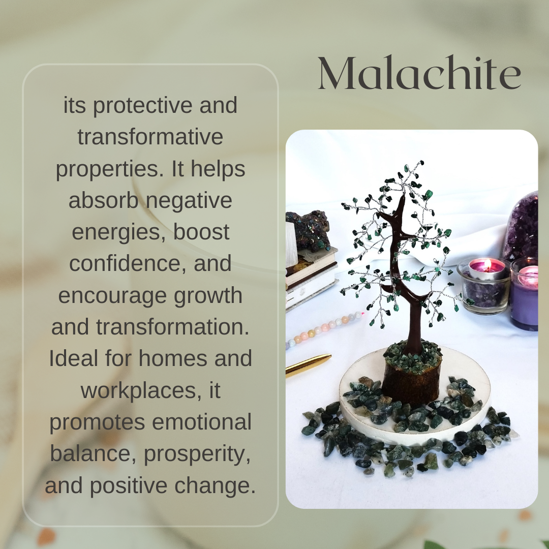 Gemstone Tree | Malachite | Crystal Tree of Life