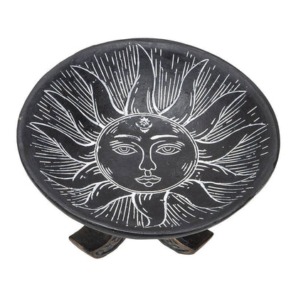 Sun and Moon Resin Offering Bowl for Rituals