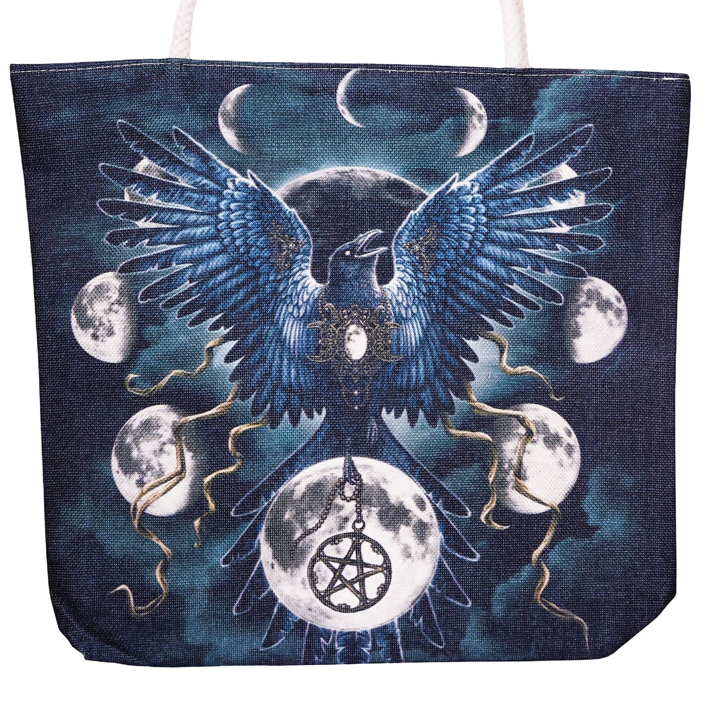 Sinister Wings Techno Jute Tote Bag