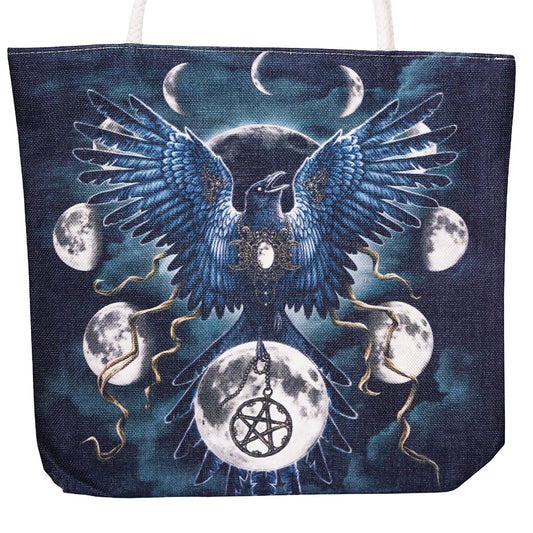 Sinister Wings Techno Jute Tote Bag