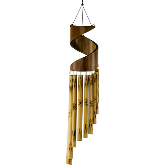 Bamboo Windchime Spiral (Each)