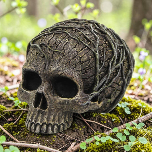 Woodland Vine Tree Spirit Skull Head