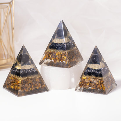 Orgone Pyramid | Triple Protection | Crystal Energy Pyramid
