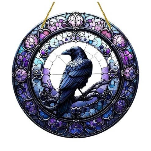 Acrylic Suncatcher - Raven