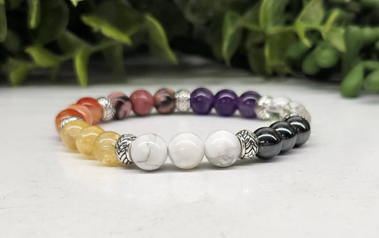 MENOPAUSE RELIEF SUPPORT - Stretchable Bracelet 8MM, 7.5"L