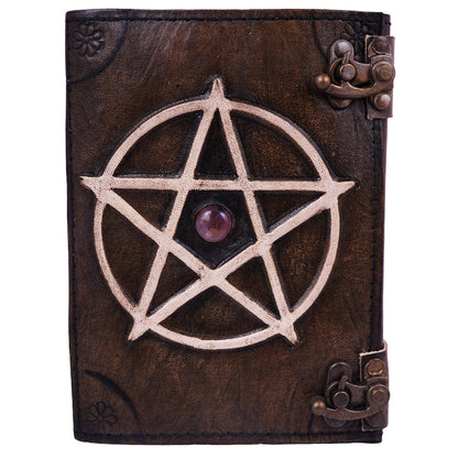 Pentagram Leather Embossed Journal