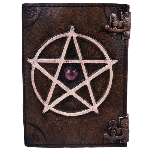 Pentagram Leather Embossed Journal