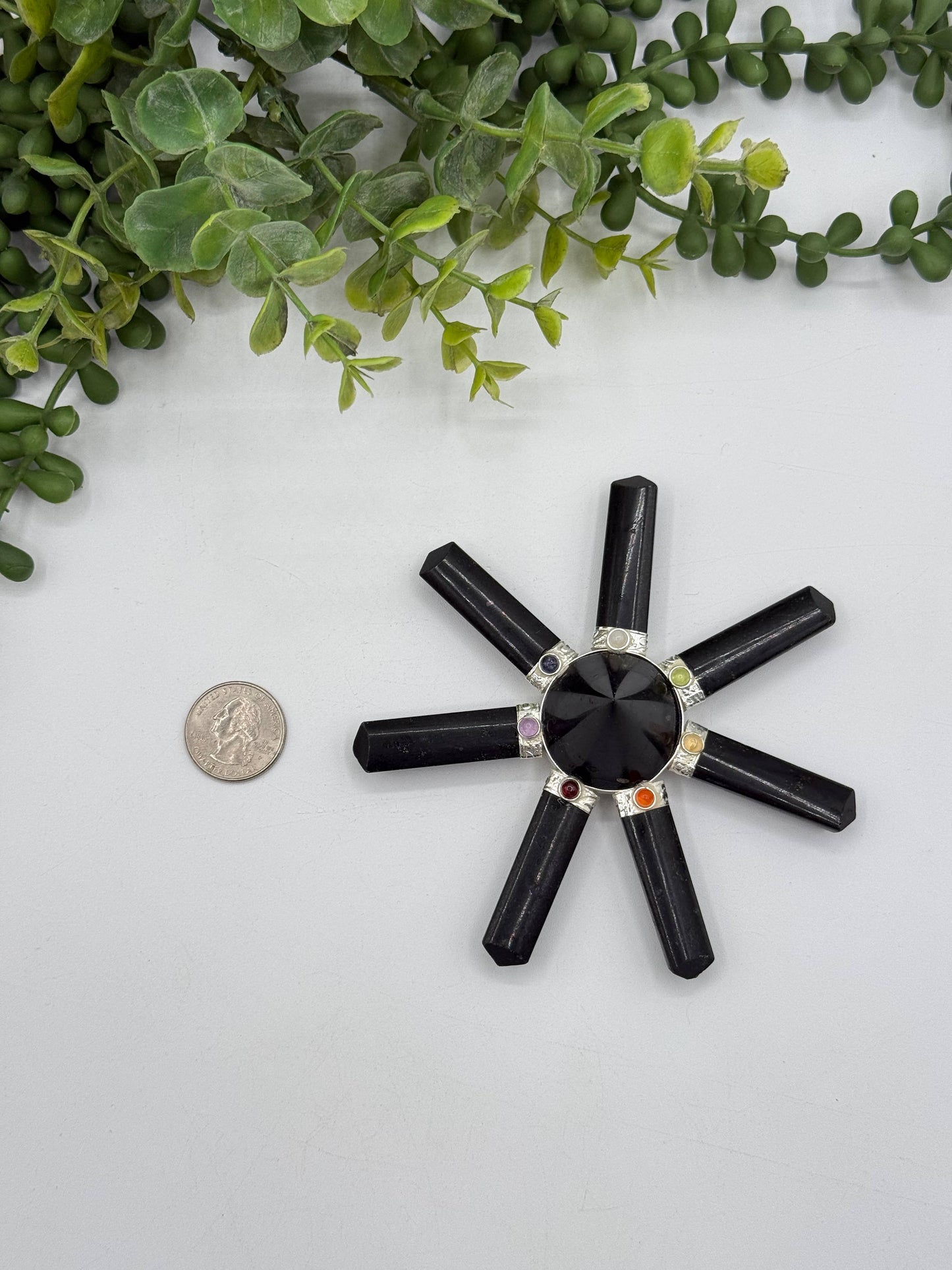 Black Tourmaline 7-Point Energy Generator