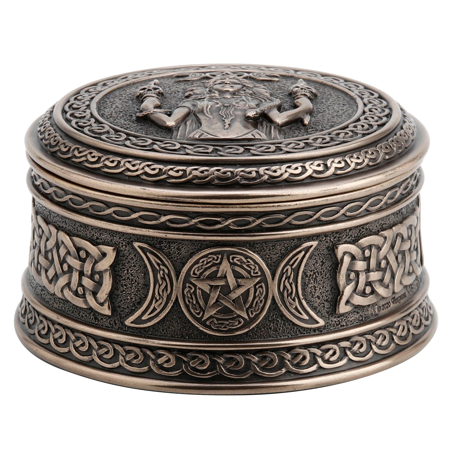 2 1/8 Inches Hecate Goddess Of Chthonic Trinket Box CCB