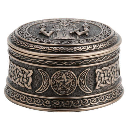 2 1/8 Inches Hecate Goddess Of Chthonic Trinket Box CCB