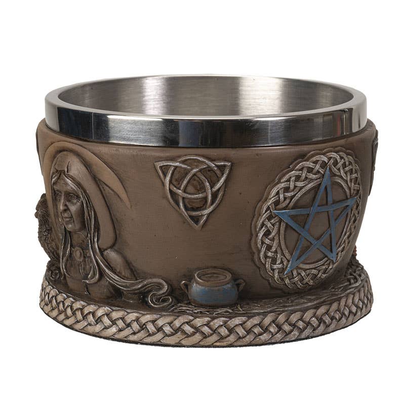 Triple Goddess Resin Smudge Ritual Offering Bowl