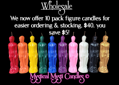 10 Pack Figure Candles FEMALE
