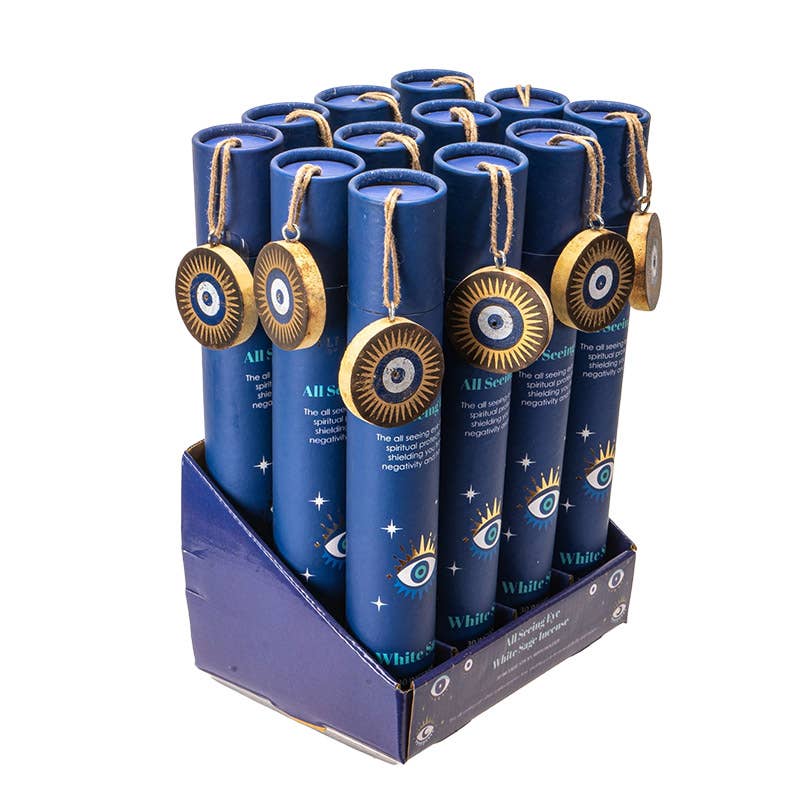 All Seeing Eye White Sage Incense Display Set