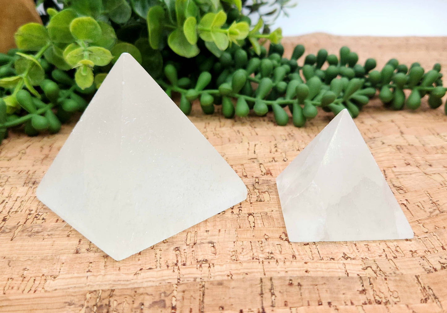 Selenite Pyramid Charging/Cleansing - Approximate Size 4-5cm