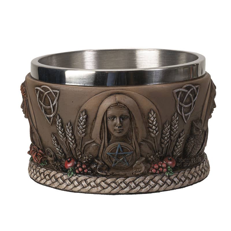 Triple Goddess Resin Smudge Ritual Offering Bowl