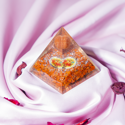 Orgone Pyramid | Red Jasper Pyramid | Crystal Energy Pyramid
