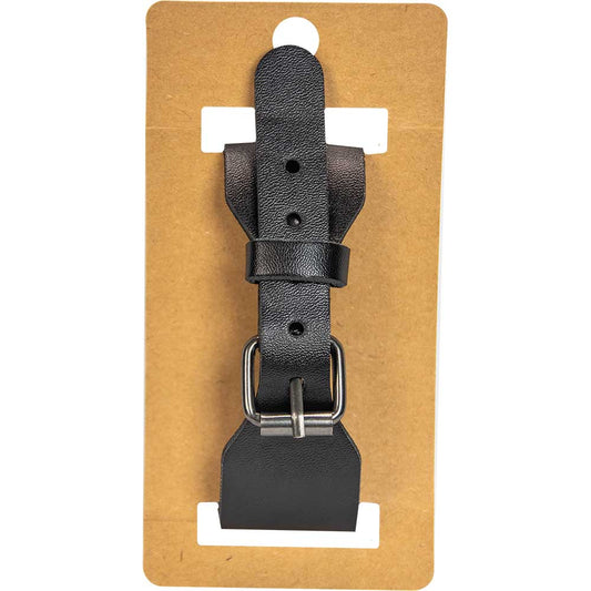 Vegan Leather Adjustable Bracelet - Raven Black (Each)