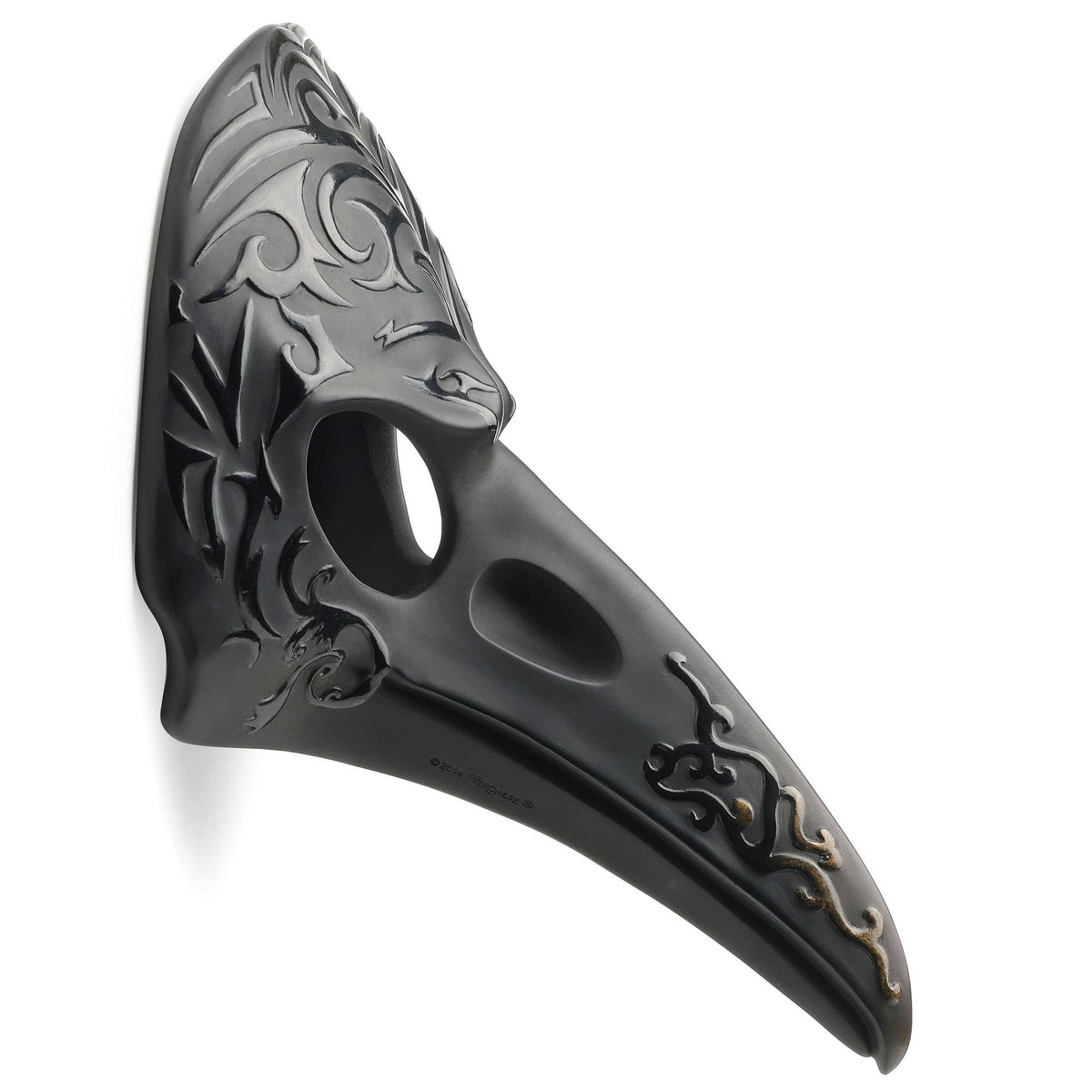 5 1/2 Inches Patterned Crow Beak Mask Wall Plaque